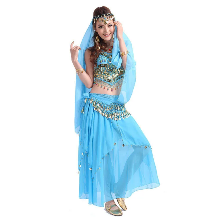 Buy Women Wrap Glitter Sequins Tassel Hip Scarf Belt Cummerbund Stage