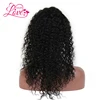 Preplucked 13*4 Deep Curly Lace Front Human Hair Wigs Full Ends Wet And Peruvian Virgin Hair Wigs For Women Black