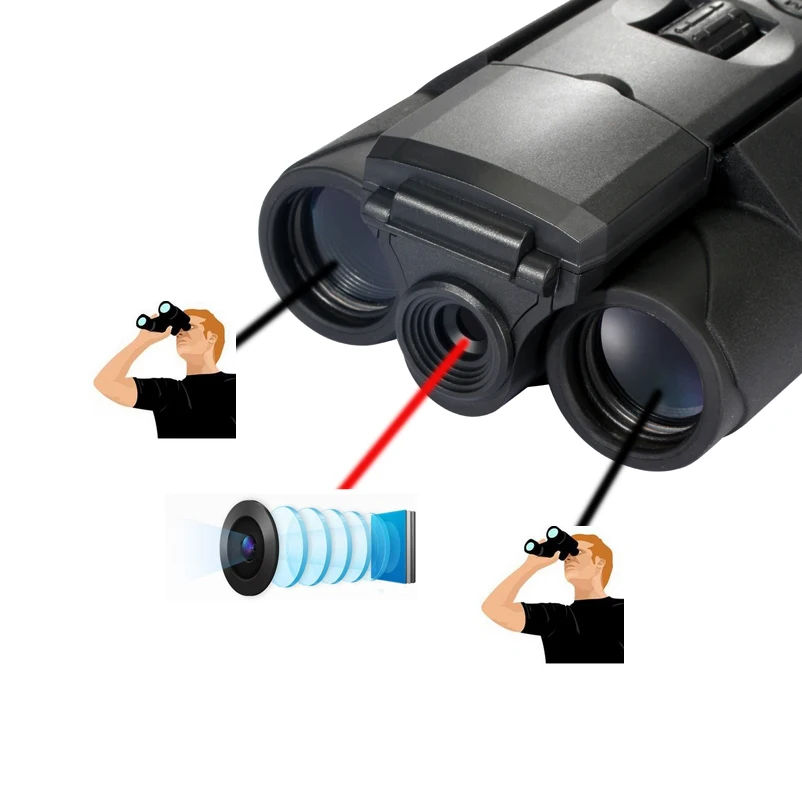
2 in 1 HD 720P Digital Camera DVR with Binocular telescope DV Cam with LCD DB618 