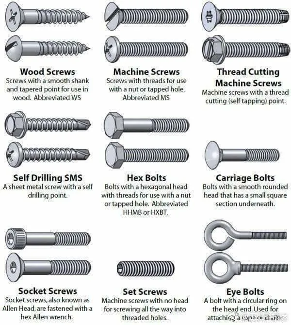 Wood nuts bolts screw. Типы крепежа. Крепёжные болты разновидность. Виды крепежных деталей. Виды болтов для крепления.