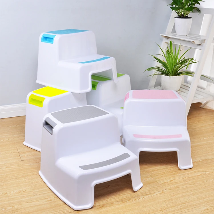 Cheap Small Plastic Stackable Stool Square Plastic Two Step Stool For