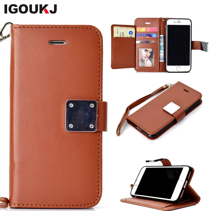 

Free shipping Hot selling PU leather wallet phone case with card slot back cover for iphone 6 7 8 plus for iphone X case, Black, blue, brown, pink, purple, red, white