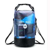 

10L/20L Waterproof Dry Bag with Backpack with Handle Roll Top Sack Dry Storage Bag