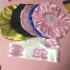 China satin bonnets with logo bonnet custom hair silk bonnets for hair