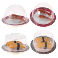 

4 different designs stock goods with lid japanese sushi plastic plates