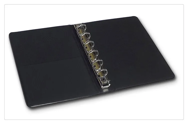 Little Black 6-Ring Binder with 3-1/2 x 6 Sheets (2 Packs of 100 - Ruled  & Blank)