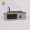 Table mount america usb socket outlet with metal cover