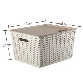 42 36 23cm Laundry Storage Basket Hamper Rattan Kitchen Plastic 42 36 23cm Laundry Storage Basket