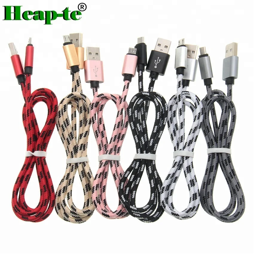 1m 2m 3m Micro USB Cable V8 5P Mobile Phone Charging Cord 2.0 Data sync Charger Cable for Samsung galaxy Android Phones