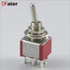 6A 125VAC 6MM ON ON Two Way Toggle Switch 6 Pin Double Pole