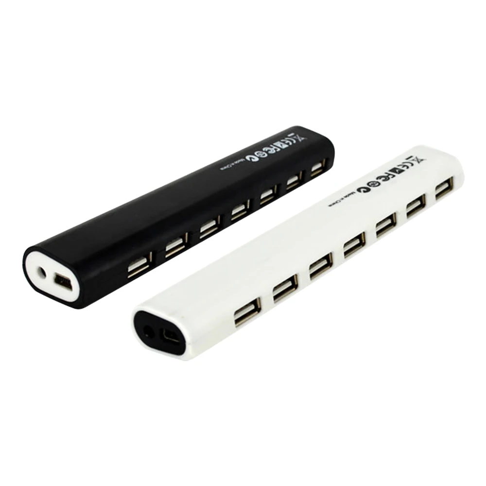 

High Speed Portable 7 Port USB 2.0 Multi HUB Splitter External Hub Adapter for PC Laptop Notebook, Black white