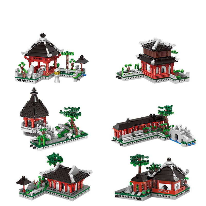 Details about   2479PCS City Chinese Traditional Suzhou Garden Building Block Brick Model New 