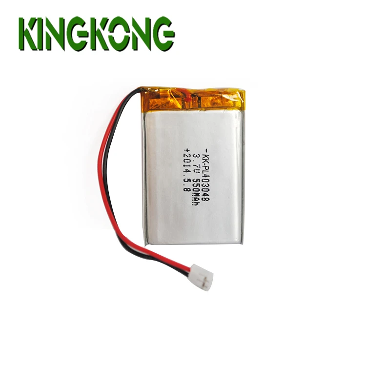 Size 502030 260mAh 3.7V deep cycle rechargeable lithium polymer battery