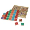Wooden ABC Arabic Alphabet Letters Hiragana Pine Wood Building Block Educational Toy New Toys for Kids