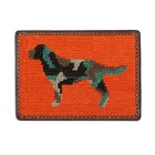 2017 Cart&atilde;o De Cr&eacute;dito Carteira de Couro Laranja Camo Retriever