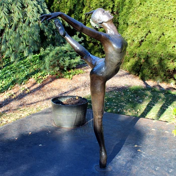 bronze garden outdoor dancer ballet ballerina sculpture statue larger