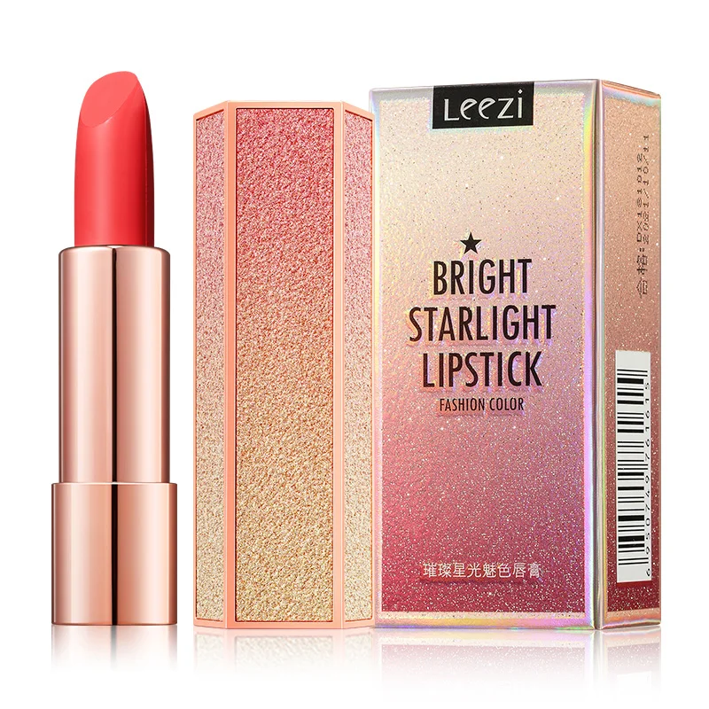 

Leezi star aurora lipstick starry sky shine moisturizing lip shimmer non-marking waterproof lipstick RM0010