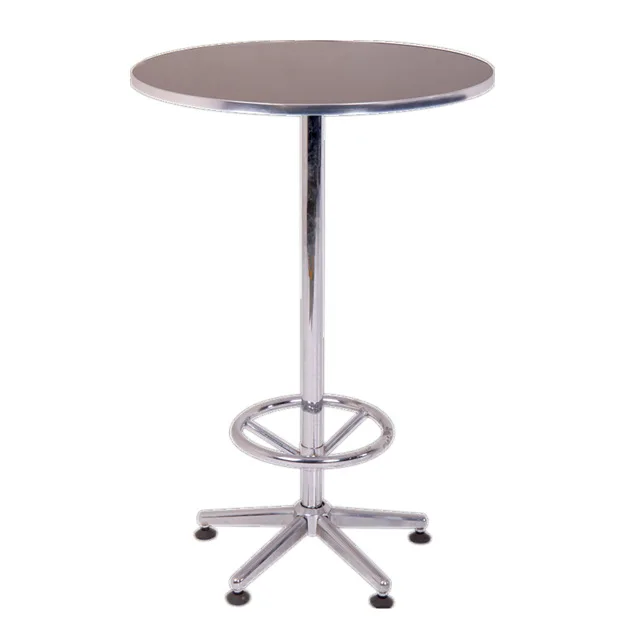 High Top Cocktail Bar Table With Stainless Steel Base Fashion Modern Table Buy Bar Table,Bar