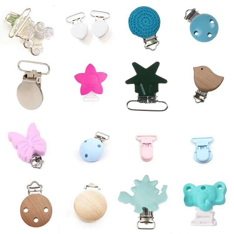 Wholesale Chewable Wooden Silicone Dummy Pacifier Clip Silicone Baby Pacifier Chain Buy