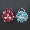 green girl birds nest hair bow with elastic band