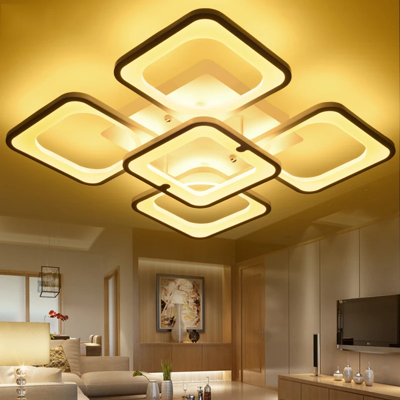 LED plafond woonkamer lamp creatieve persoonlijkheid rechthoekige licht