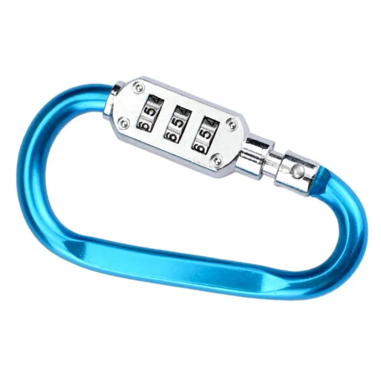 Combination Lock Carabiner Aluminium Alloy Password Carabiner With
