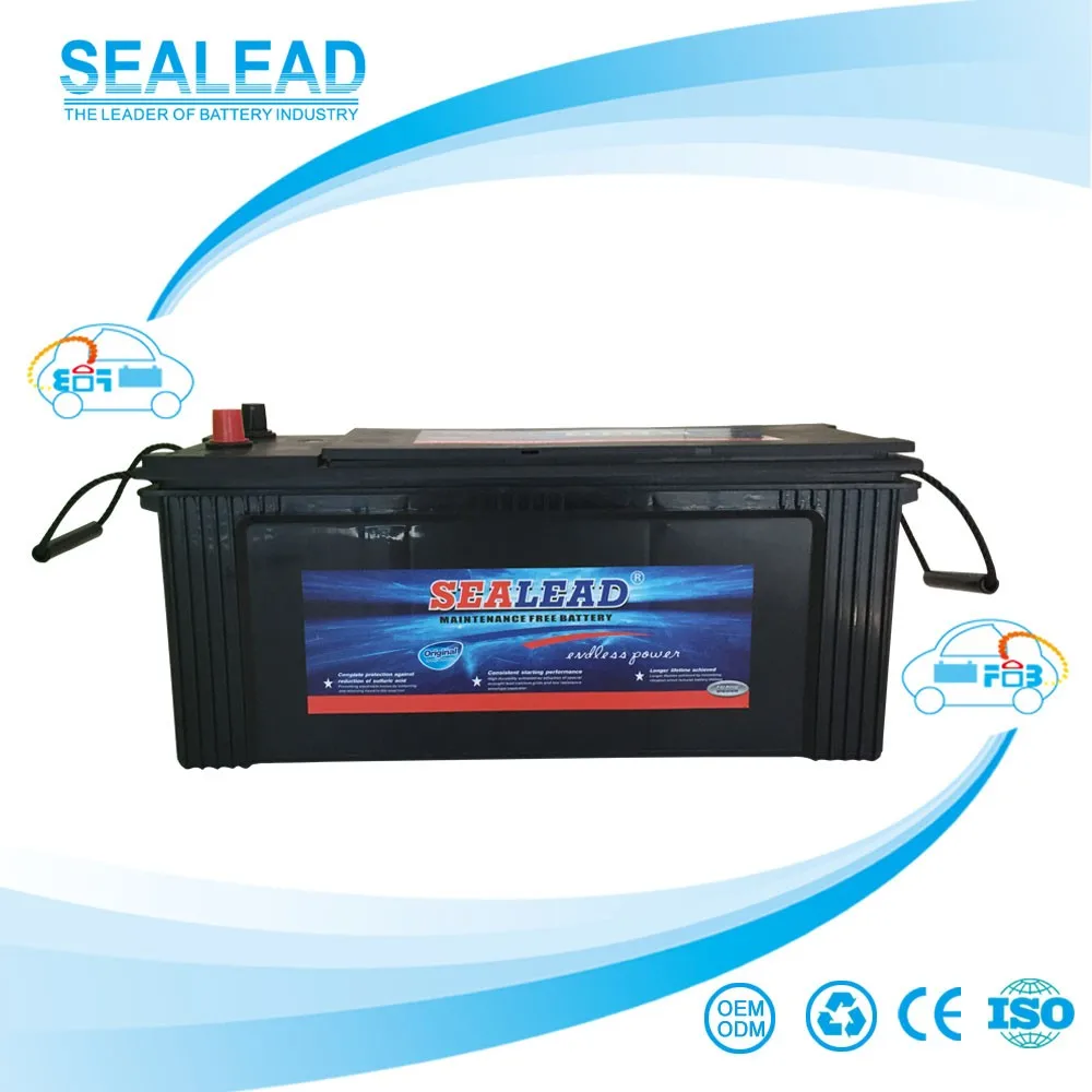 
AS standard N120 free maintenance heavy duty lead acid truck car start 120AH battery 