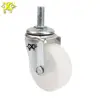 Factory Price M8*25 Threaded Stem Casters 2 inch PP Industrial Swivel Wheels for Refrigerator