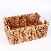 

Spot handmade straw storage basket key snacks debris sorting box creative home essential desktop finishing basket