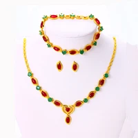 

xuping jewelry cheap high quality women fashion gold plating dinner party jewelry sets
