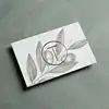 Gold Foil Art Paper Business Cards Black Stamping Printing Brand Visiting Cards