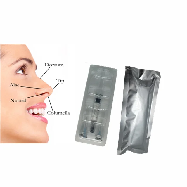 

5ml top quality injection lip plastic surgery filler hyaluronic acid, Transparent