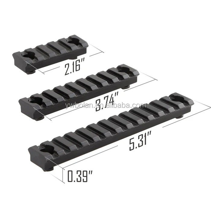 

5 9 13 Slot M-LOK Picatinny Rail Section Attachments Accessories Set for m-lok handguard, Black