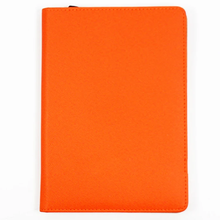 
New design Popular portable orange leather book style case for ipad mini 