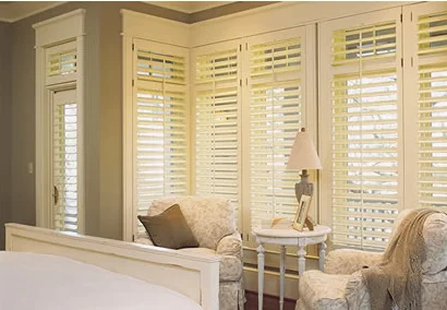 Beautiful Wood Shutters for French Door