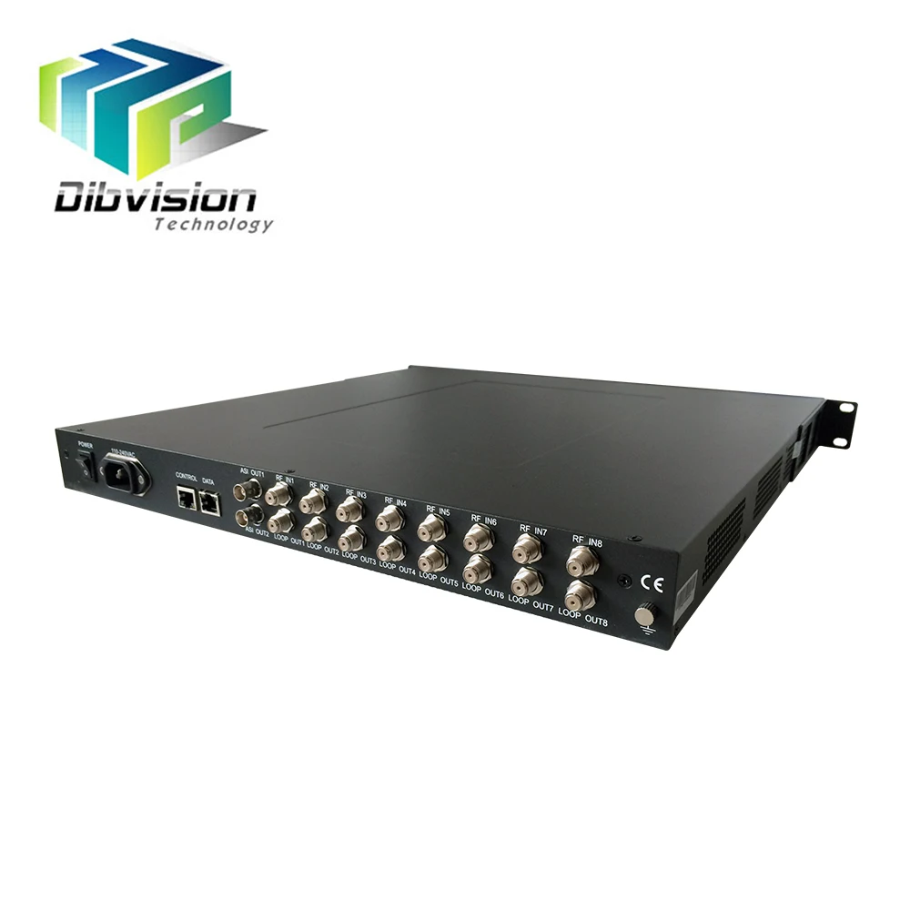 

8 tuner DVB-S2 to ip gateway with BISS for Cable, hotel and IPTV project