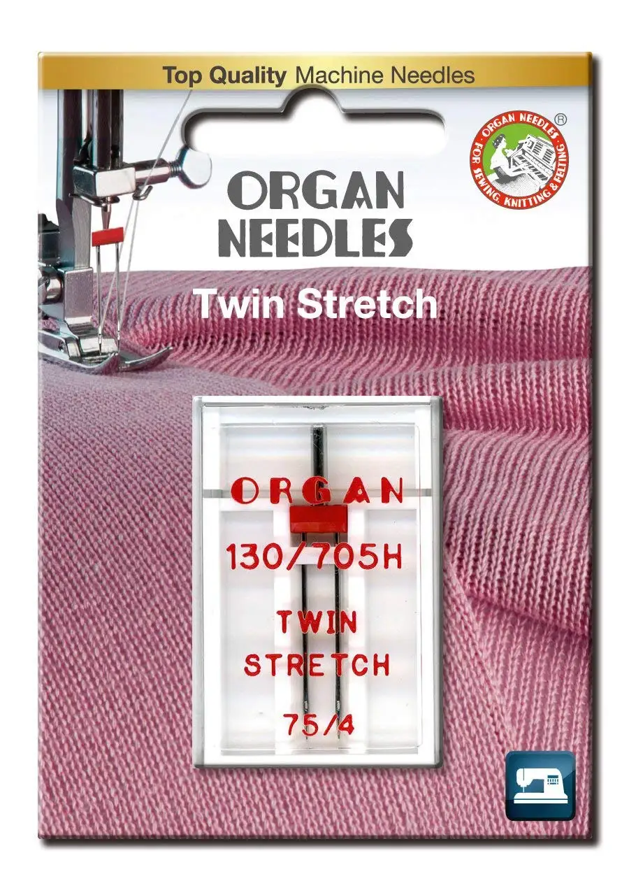 Organ Sewing Machine Needles 130//705H Twin 100//6.0 Single