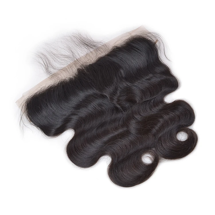 

top human hair natural baby closure hair from ear to ear, raw indian hair full lace closure, body wave ombre hair with closure