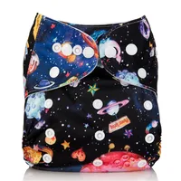 

Hot Sale Printed Fold PUL Reusable Elastic baby cloth diaper