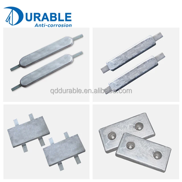 
China zinc anodes manufacturers Zinc bolt and welding type anodes for ships and pipelines 