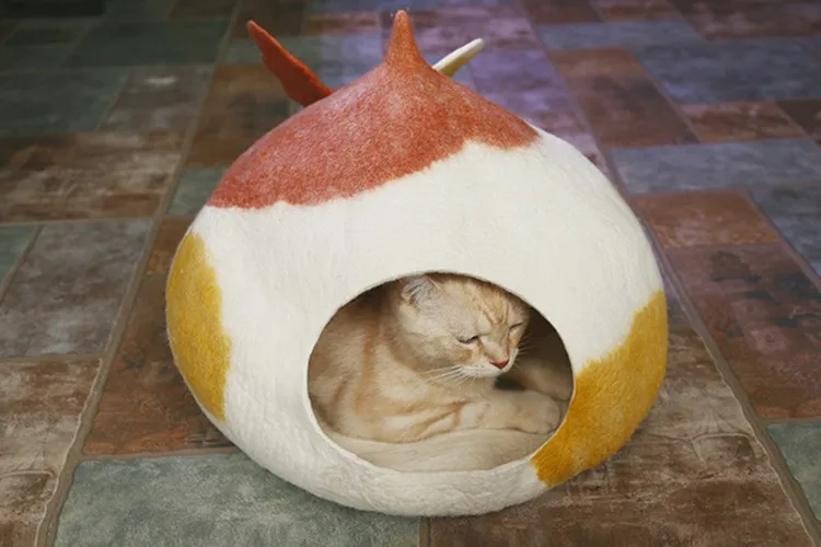 High Quality Ecofriendly Handmade Organic Wool Nepal Cat Cave Buy Cat