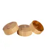 High quality round Bamboo wooden lid for glass bottle customized wooden cap