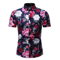 

Men's Summer New Printed Short-sleeved Shirt