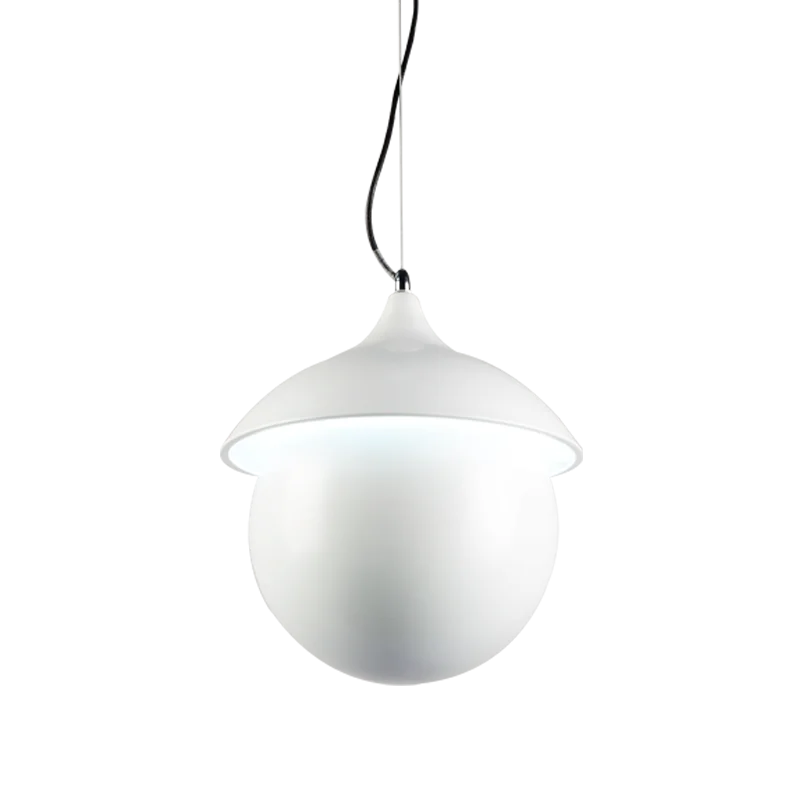 Iron Ball White Chandelier Modern Room LED Lighting Decorative Pendant Lamp
