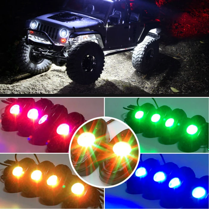 Hot selling led boat ambient lighting car boat exterior lights 4 pods rgb led rock light kit.jpg