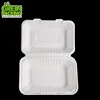 Bagasse Pulp Biodegradable Clamshell Paper Lunch Takeaway paper food containers