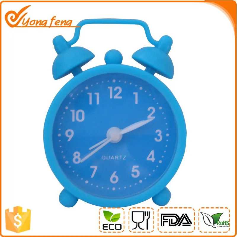 Promotional Desktop Unbreakable Silicone Pretty Kids Digital Alarm