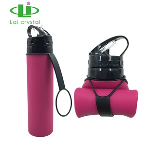 Image of Sales High Quality Water Drinking Foldable Silicone Bottle Sport Drink Bottle Cap
