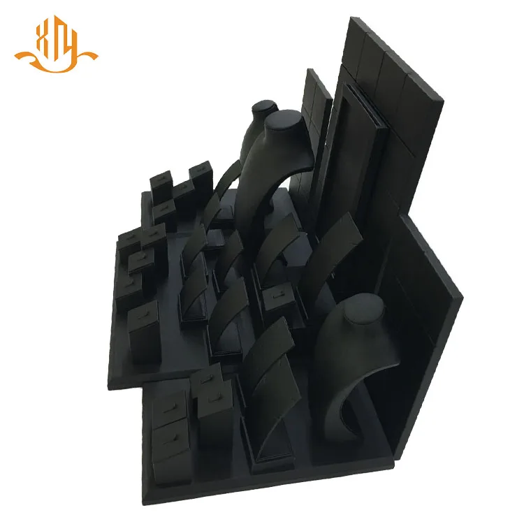 
XIANGYU Factory Wholesale Custom Hot Sale Leather Jewelry Display Stand Set 