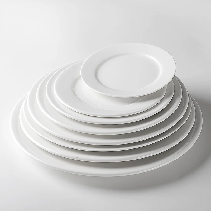 

Conjuntos de Pratos For Restaurant, White Crockery Tableware White Porcelain Wholesale/, White inside and matte black outside,matte black